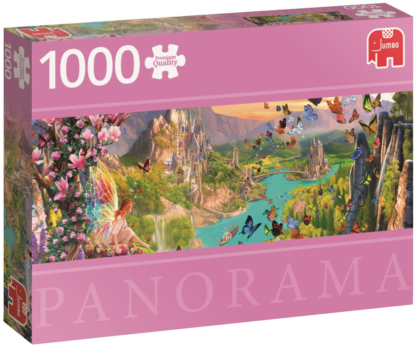 Панорамен пъзел Jumbo от 1000 части - Страната на феите