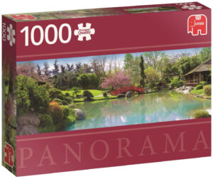 Панорамен пъзел Jumbo от 1000 части - Цветна градина
