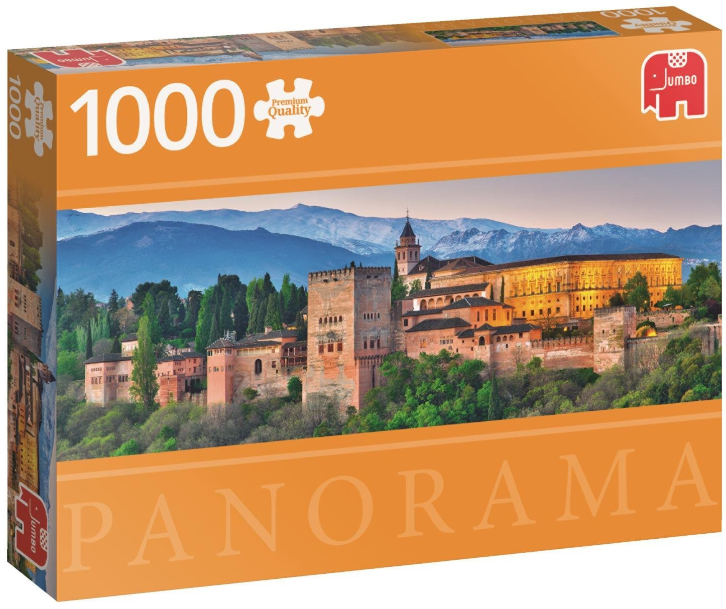 Панорамен пъзел Jumbo от 1000 части - Алхамбра, Испания