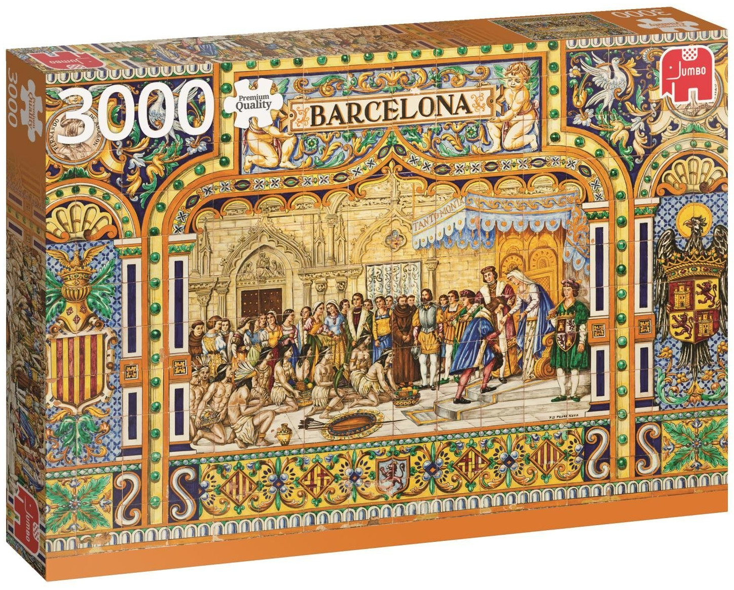 Пъзел Jumbo от 3000 части - Плочките от Барселона