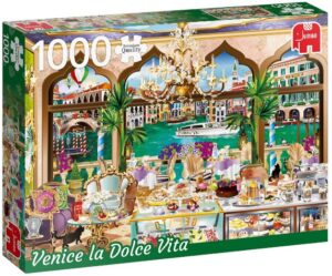 Пъзел Jumbo от 1000 части - Ла Долче Вита, Венеция