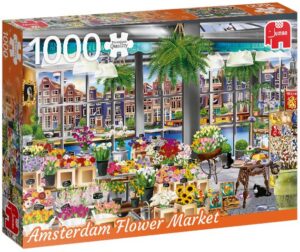 Пъзел Jumbo от 1000 части - Магазин за цветя в Амстердам