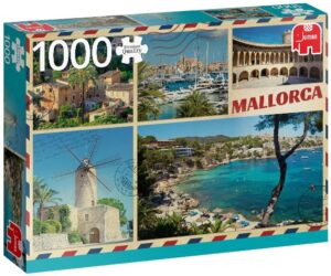 Пъзел Jumbo от 1000 части - Поздрави от Майорка