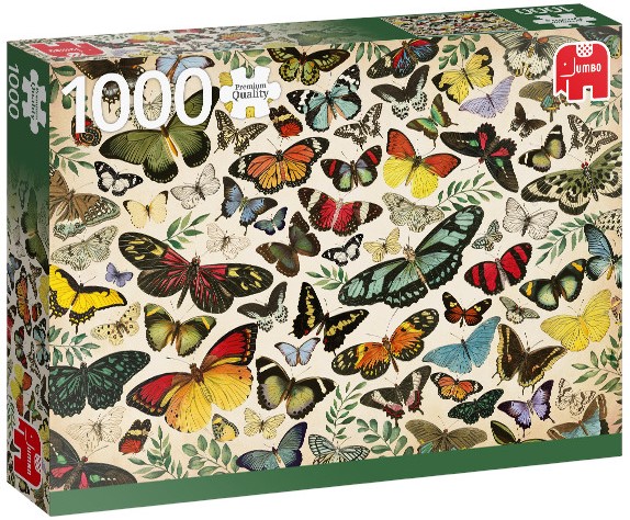 Пъзел Jumbo от 1000 части - Пеперуден плакат