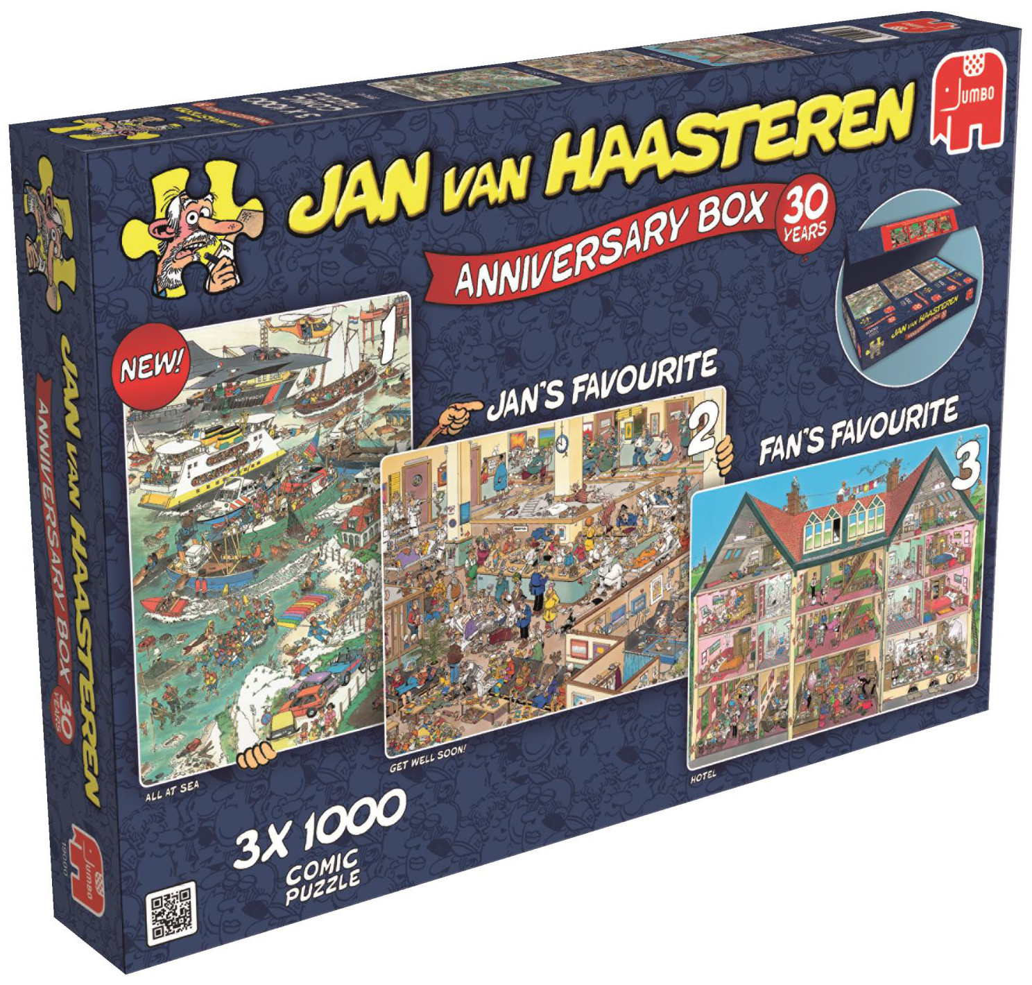 Пъзел Jumbo от 3 x 1000 части - Комплект по случай 30-годишнината, Ян ван Хаастерен