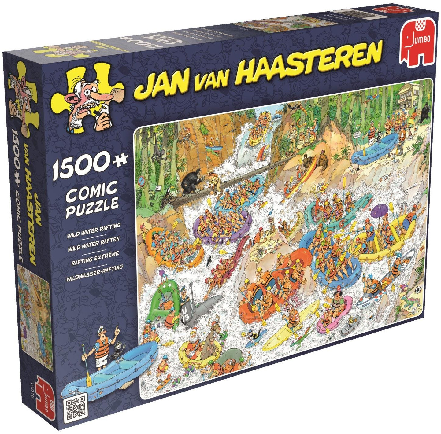 Пъзел Jumbo от 1500 части - Рафтинг в бурни води, Ян ван Хаастерен