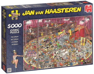 Пъзел Jumbo от 5000 части - Цирк, Ян ван Хаастерен