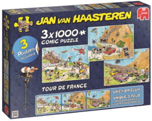 Пъзел Jumbo от 3 x 1000 части - Обиколката на Франция, Ян ван Хаастерен