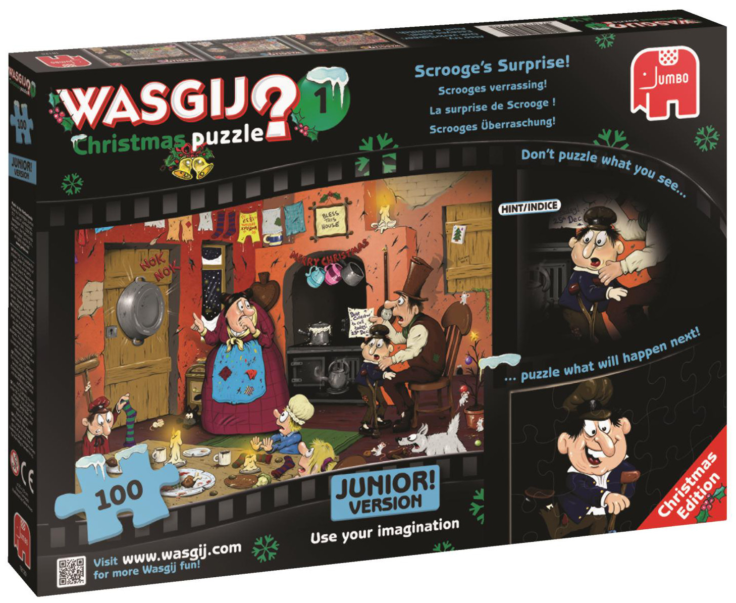 Пъзел-загадка Jumbo от 100 части - Изненадата на Скрудж