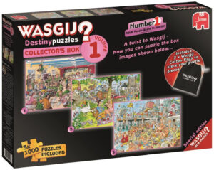 Пъзел-загадка Jumbo от 3 x 1000 части - Колекционерска кутия