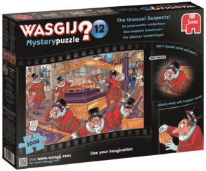 Пъзел-загадка Jumbo от 1000 части - Необичайно заподозрени