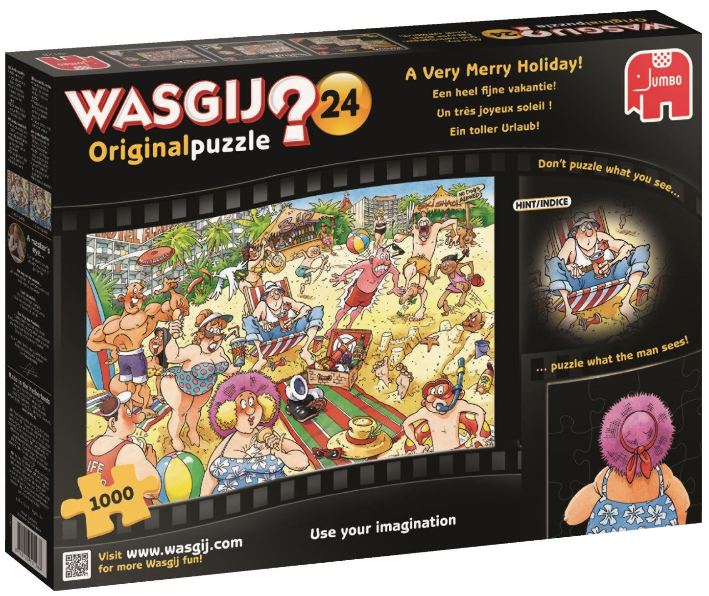 Пъзел-загадка Jumbo от 1000 части - Весели празници