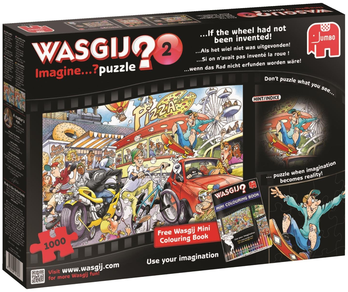 Пъзел-загадка Jumbo от 1000 части - Ако колелото не беше изобретено
