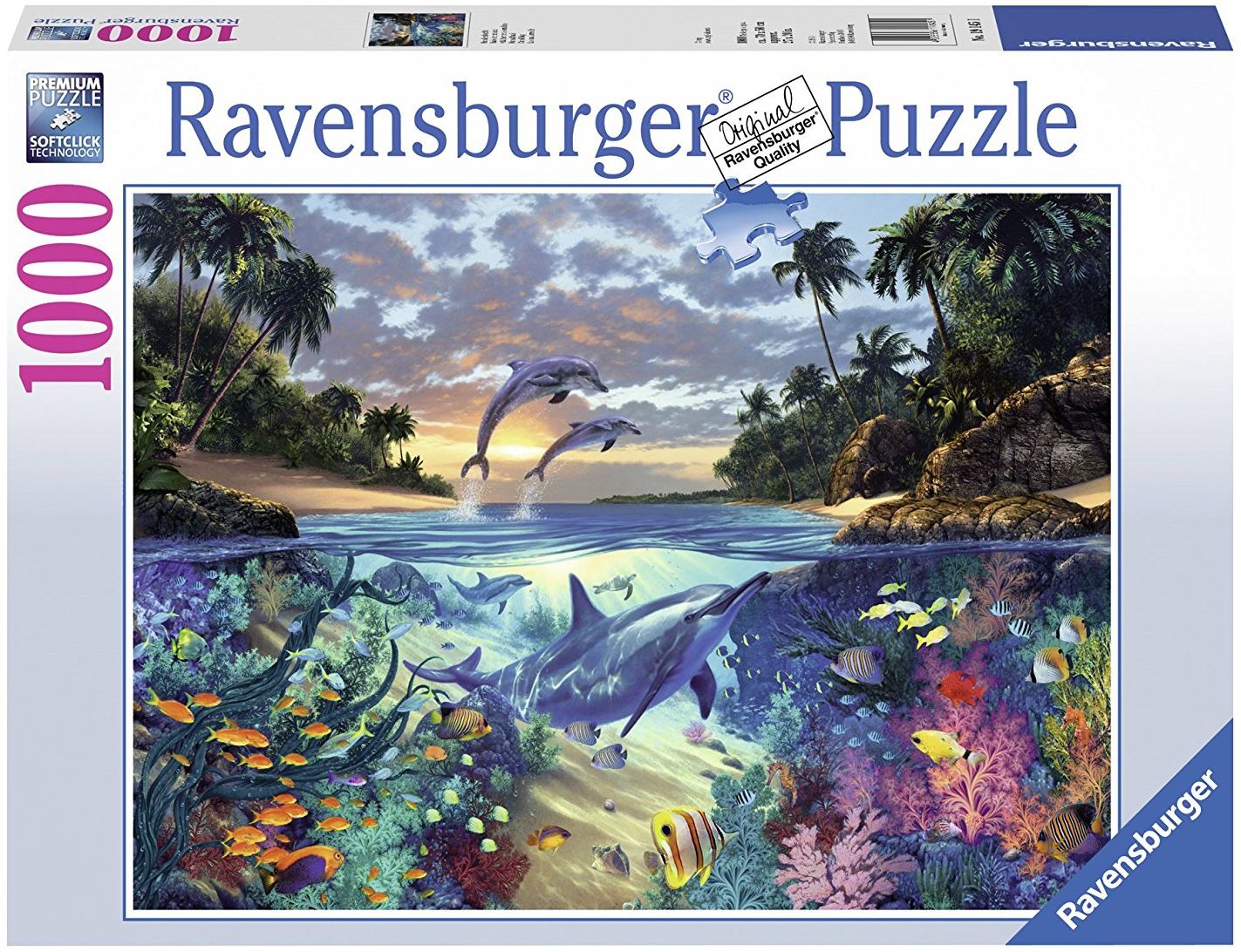 Пъзел Ravensburger от 1000 части - Коралов залив