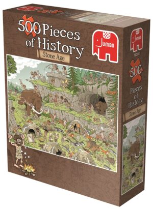 Пъзел Jumbo от 500 части - Късчета от историята, Каменна ера, Деркс