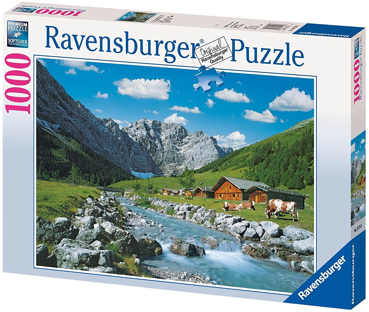 Пъзел Ravensburger от 1000 части - Австрийските планини