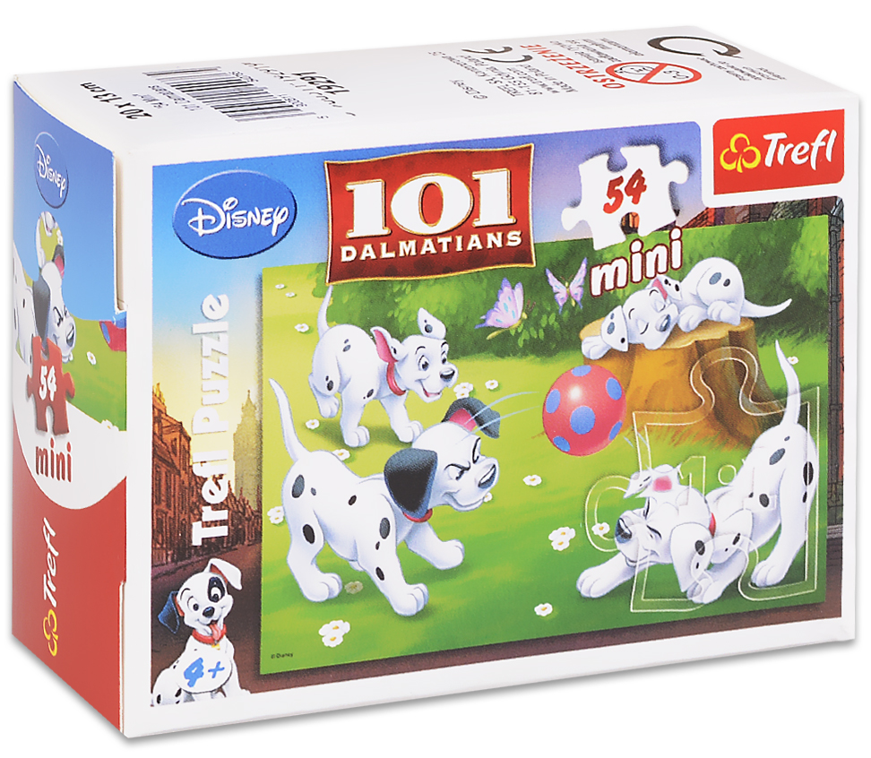 Мини пъзел Trefl от 54 части - 101 Далматинци
