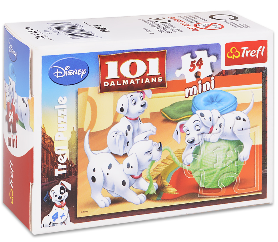 Мини пъзел Trefl от 54 части - 101 Далматинци