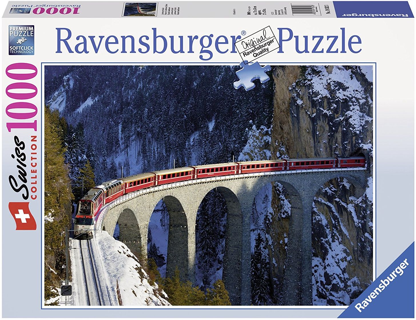 Пъзел Ravensburger от 1000 части - Виадуктът Ландвасер