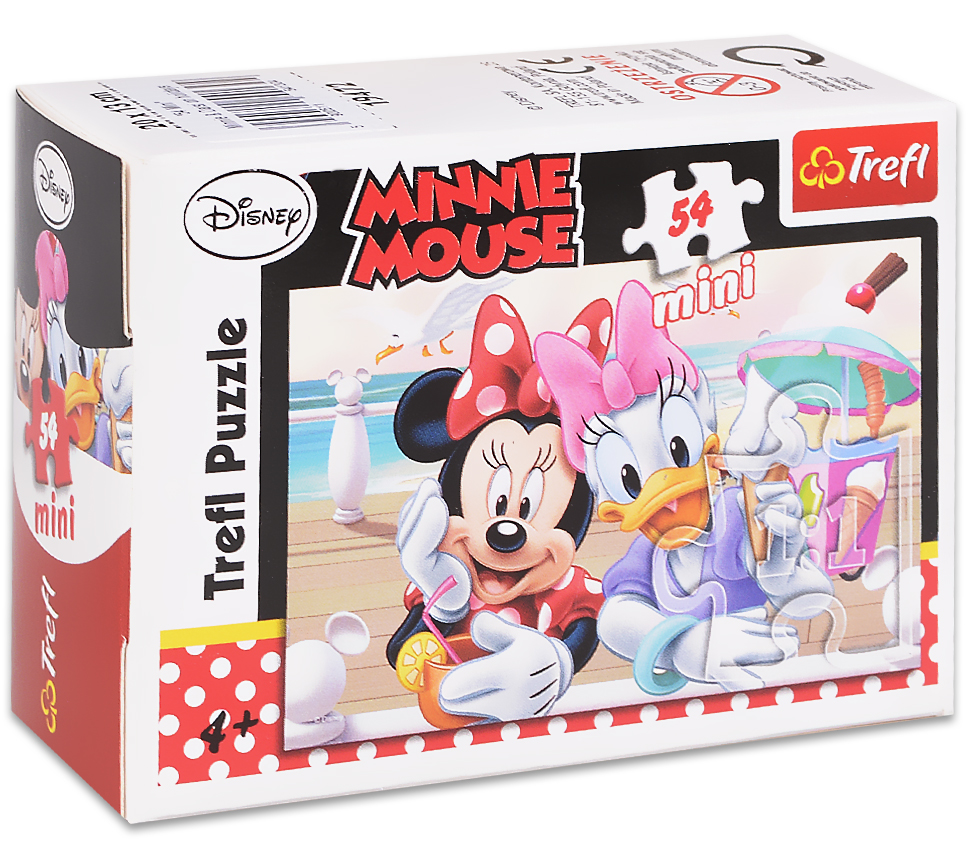 Мини пъзел Trefl от 54 части - Мини Маус и Дейзи