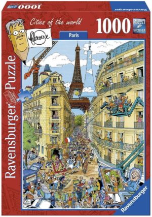 Пъзел Ravensburger от 1000 части - Париж, Frans Le Roux