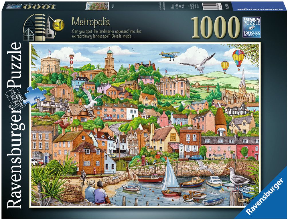 Пъзел Ravensburger от 1000 части - Метрополис