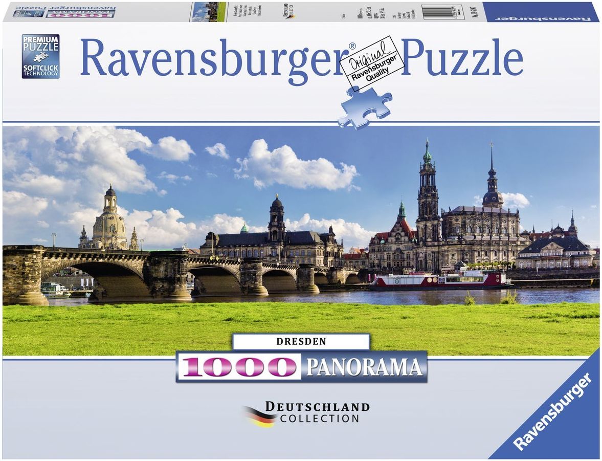 Панорамен пъзел Ravensburger от 1000 части - Дрезден