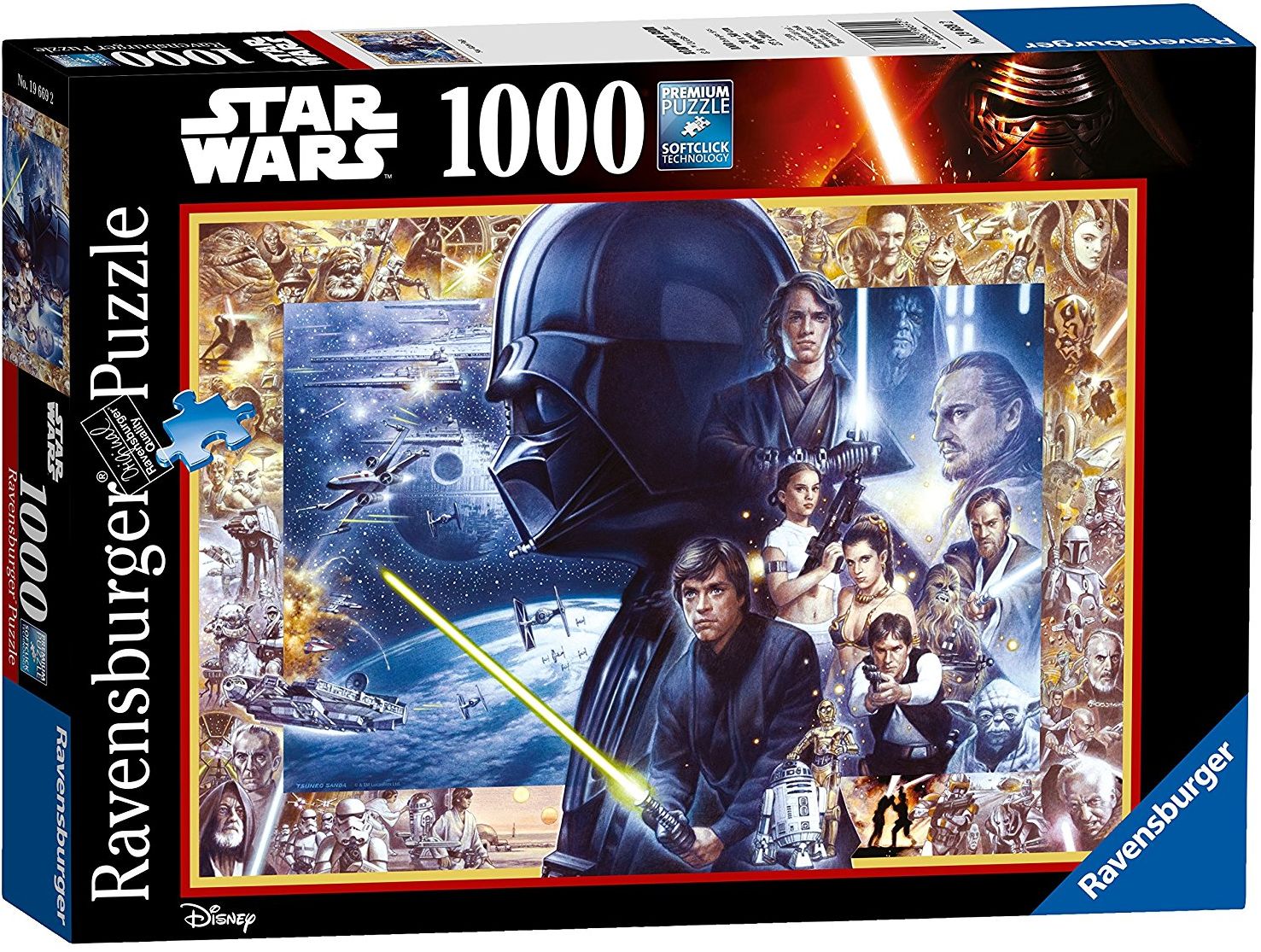 Пъзел Ravensburger от 1000 части - Междузвездни войни