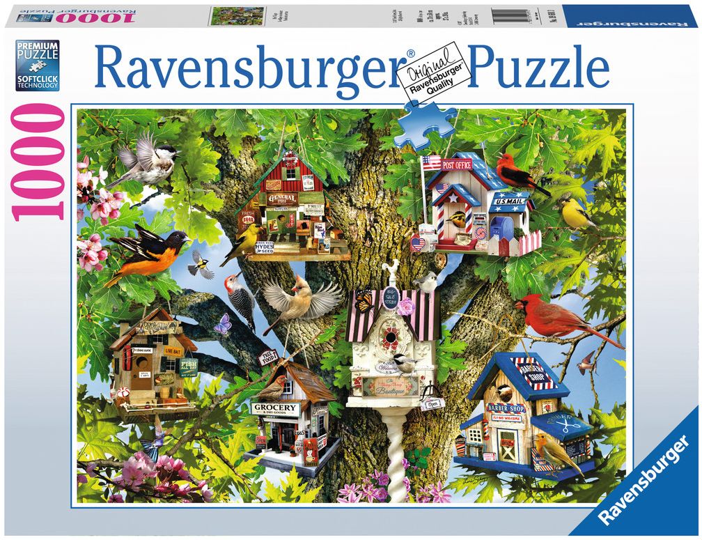 Пъзел Ravensburger от 1000 части - Птичи град