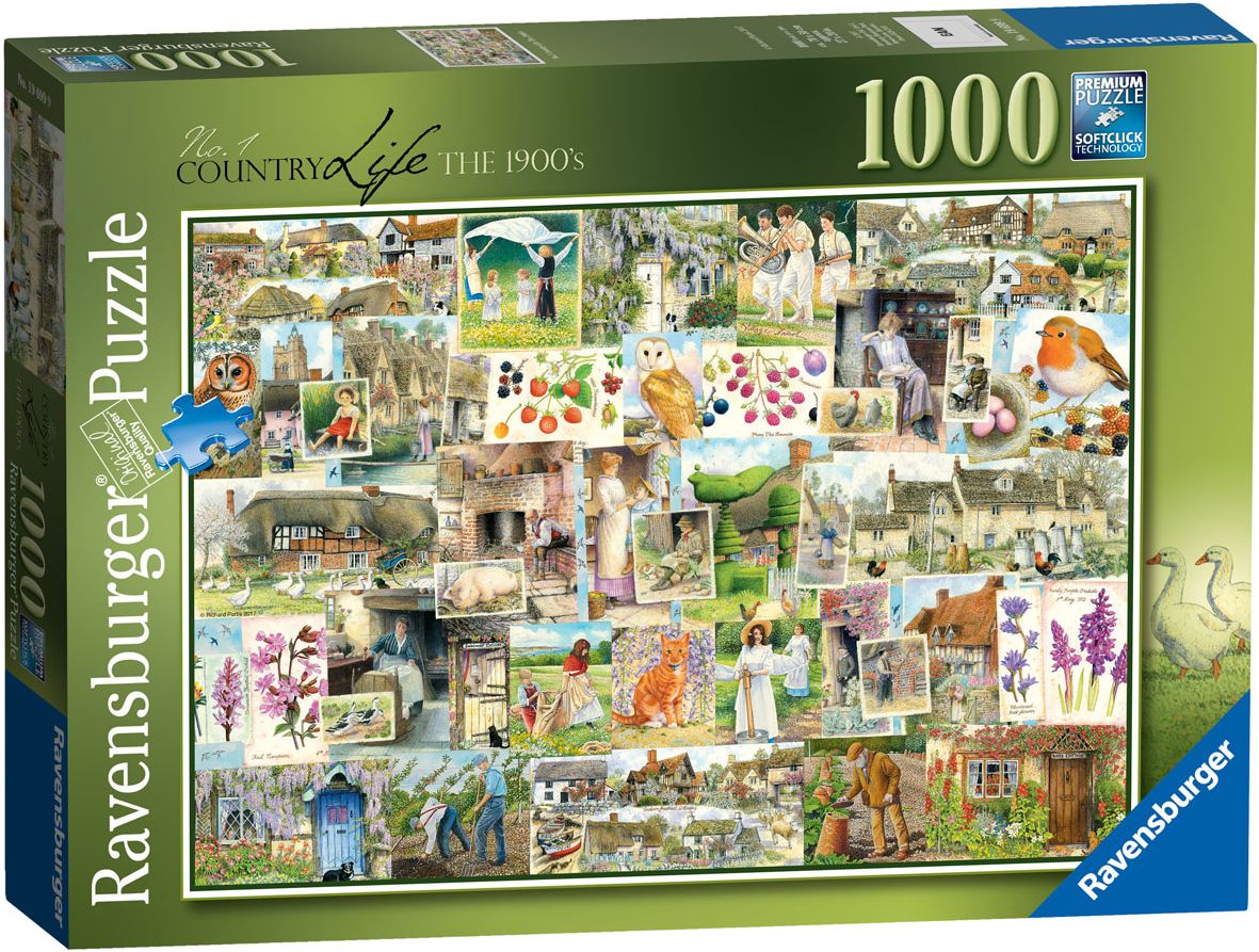Пъзел Ravensburger от 1000 части - Живот на село