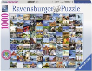 Пъзел Ravensburger от 1000 части - 99 красиви места в САЩ и Канада