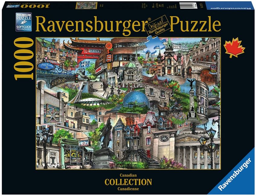 Пъзел Ravensburger от 1000 части - Моят Монреал