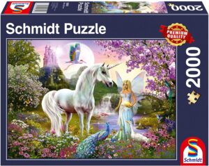 Пъзел Schmidt от 2000 части - Феята и еднорога