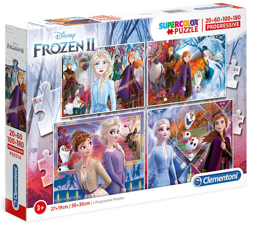 Пъзел Clementoni 4 в 1 - Замръзналото кралство 2
