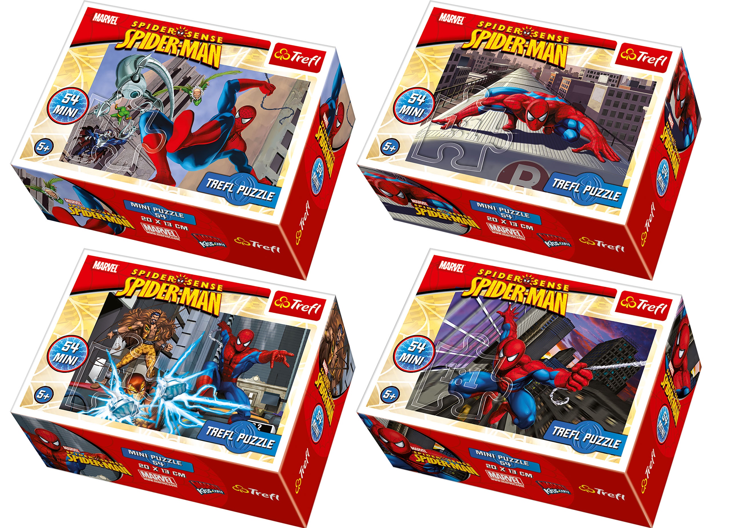 Мини пъзел Trefl от 54 части - Спайдърмен, асортимент