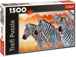 Пъзел Trefl от 1500 части - Зебри