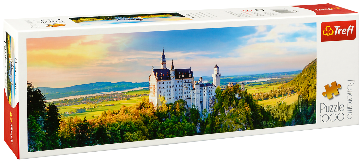 Панорамен пъзел Trefl от 1000 части - Замък Нойшванщайн