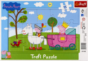 Пъзел Trefl от 15 части - Прасето Пепа рицар