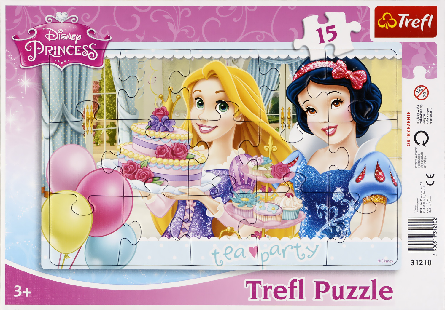 Пъзел Trefl от 15 части - Принцеси Чаено парти