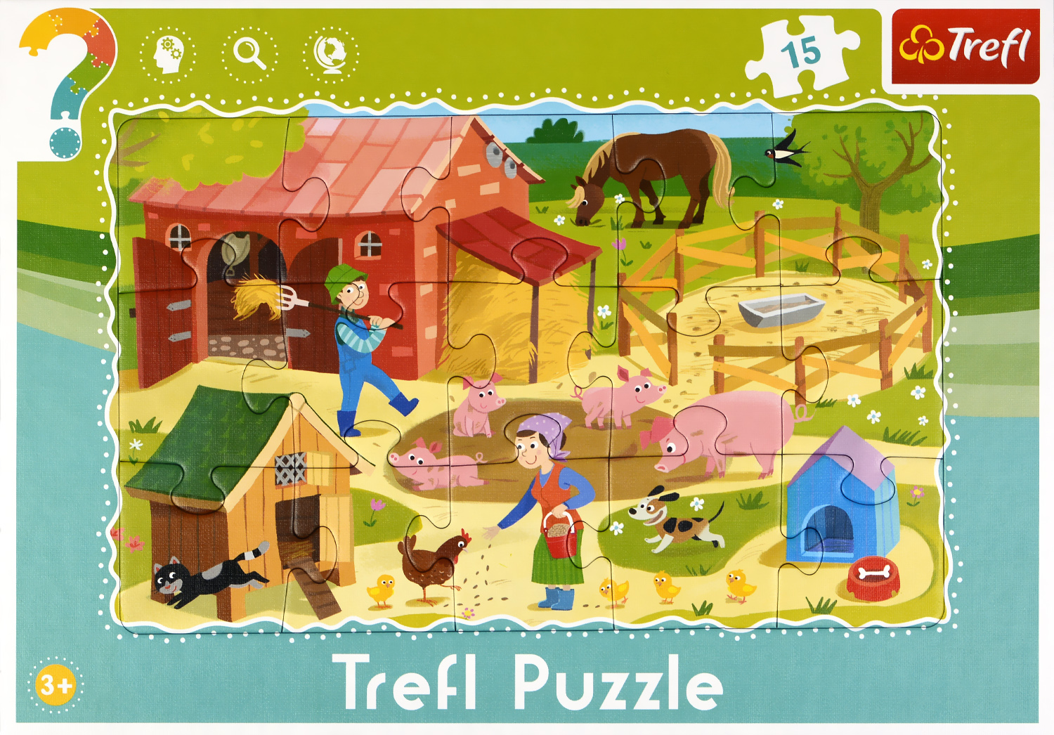 Пъзел Trefl от 15 части - Ферма