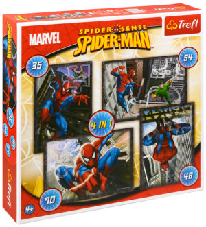 Пъзел Trefl 4 в 1 - Спайдърмен