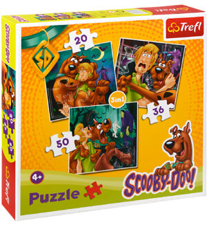 Пъзел Trefl 3 в 1 - Скуби Ду