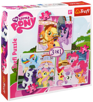 Пъзел Trefl 3 в 1 - Моето малко пони