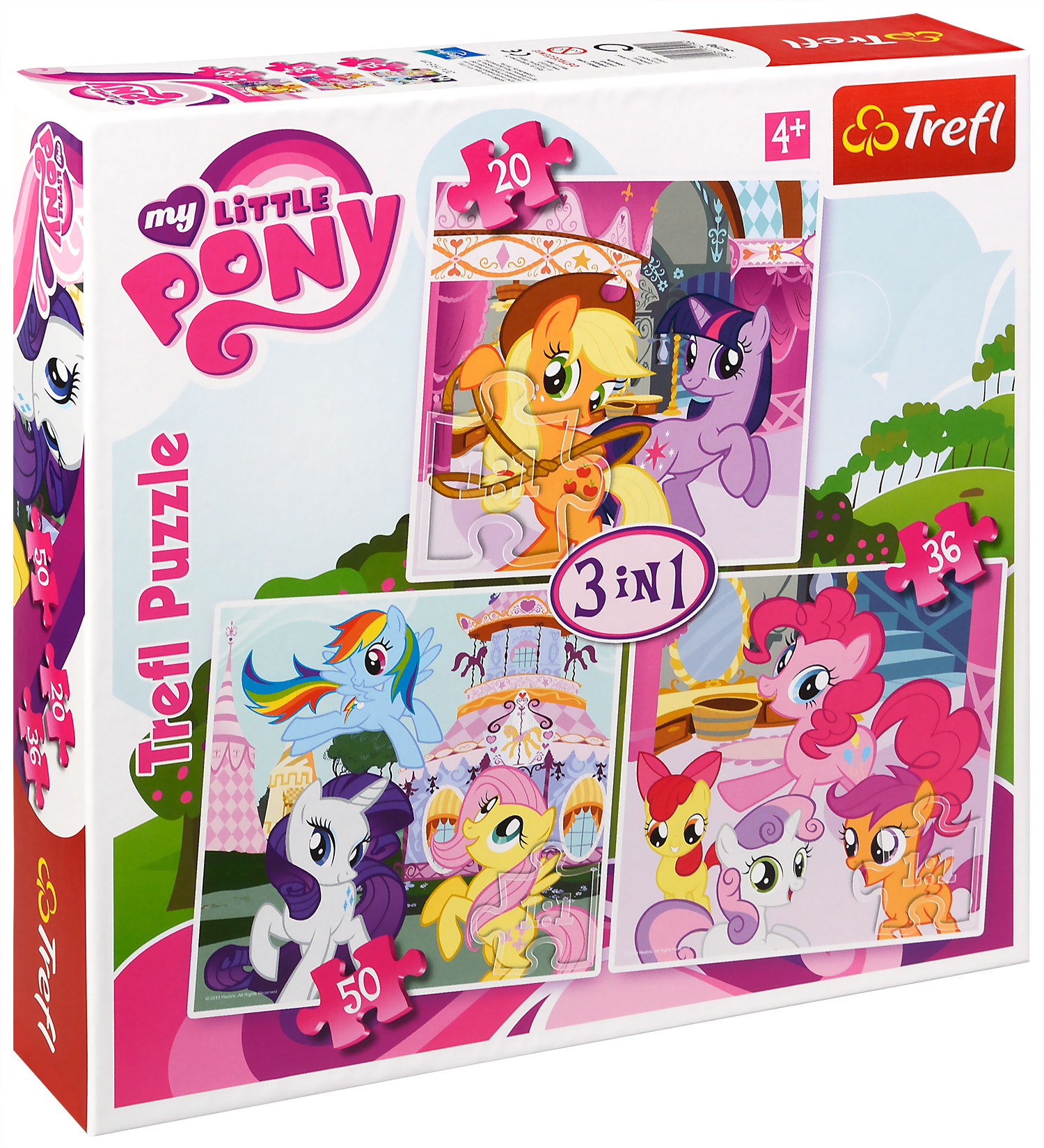 Пъзел Trefl 3 в 1 - Моето малко пони