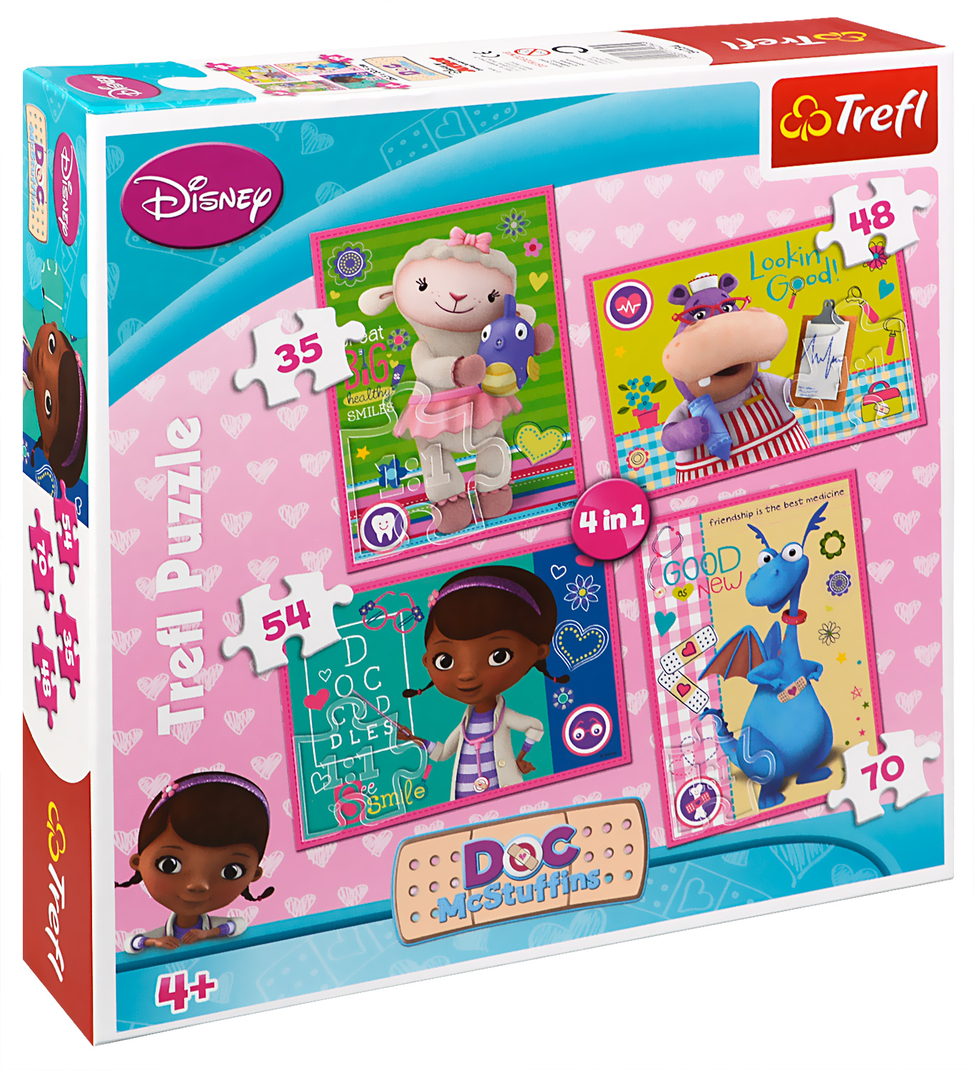 Пъзел Trefl 4 в 1 - Док МакСтъфинс