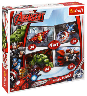Пъзел Trefl 4 в 1 - Отмъстителите