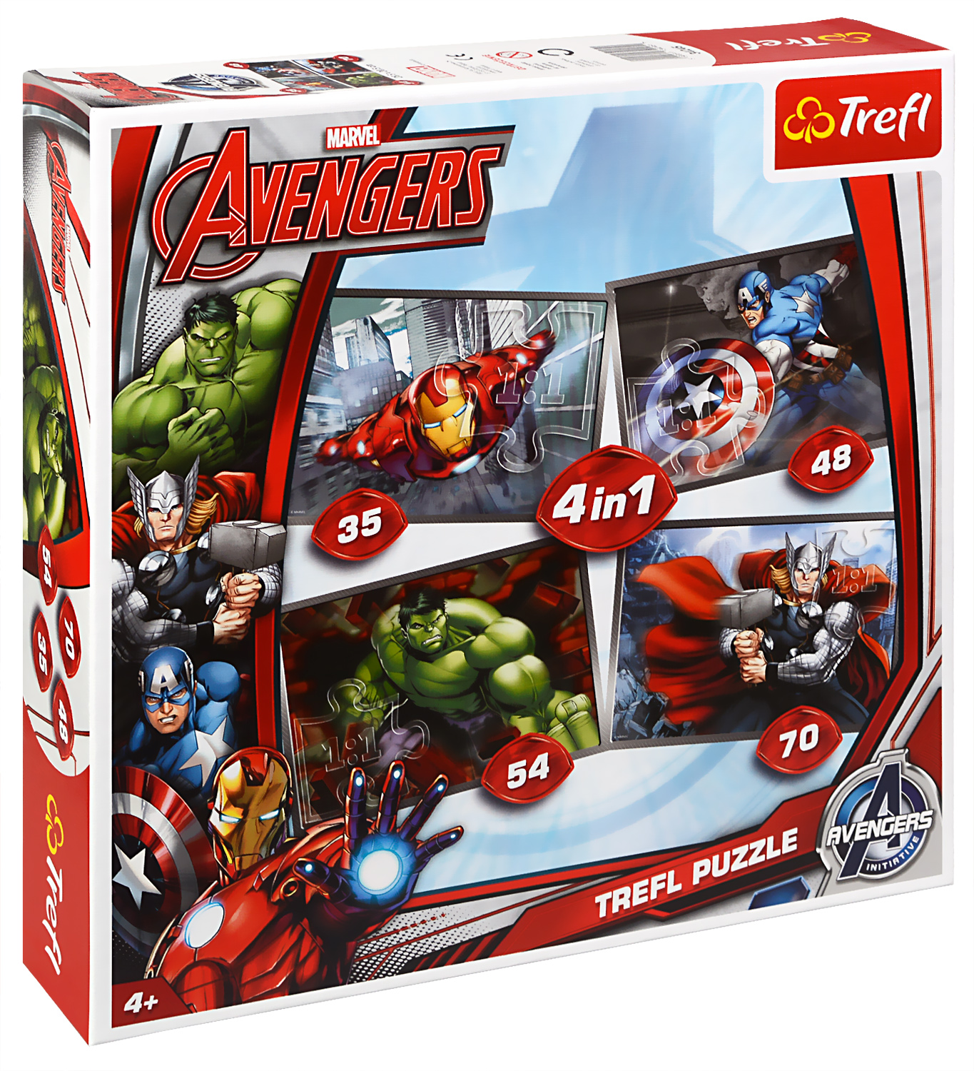 Пъзел Trefl 4 в 1 - Отмъстителите