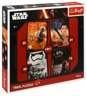 Пъзел Trefl 4 в 1 -  Star Wars Добро и зло