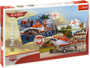 Пъзел Trefl 2 в 1 - Самолети Дъсти и приятели