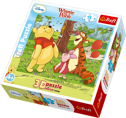 Пъзел Trefl от 72 части - Мечо Пух и пчелите